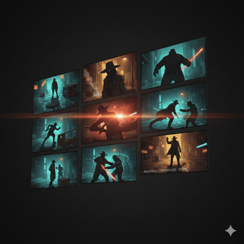 Animatix storyboard collage